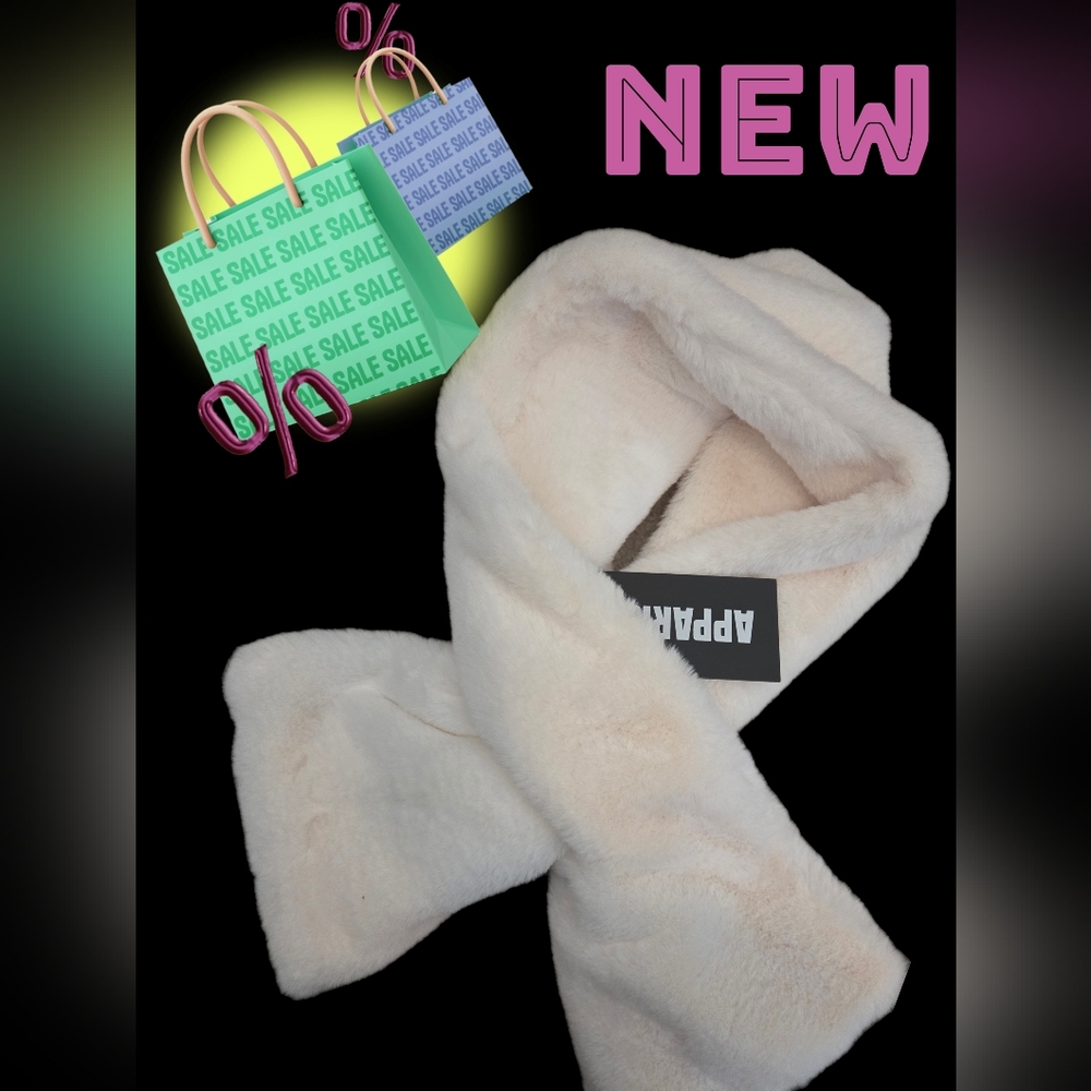 New Apparis Bambi plush softest faux fur scarf